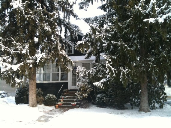 House in the snow House in the snow