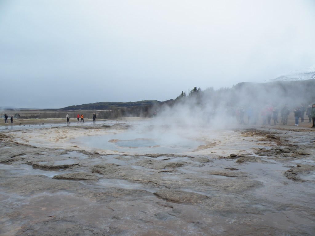 Strokkur geyser, pre-eruption.